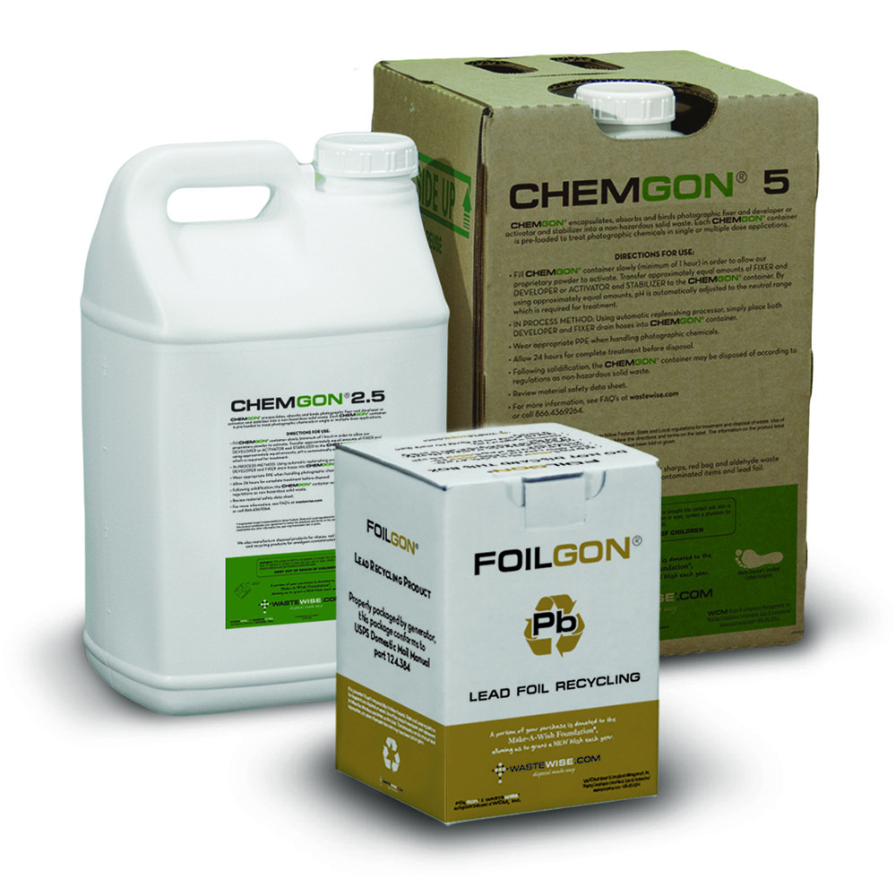 Chemgon X-Ray Chemical Disposal Family and Foilgon Lead Foil Recycling