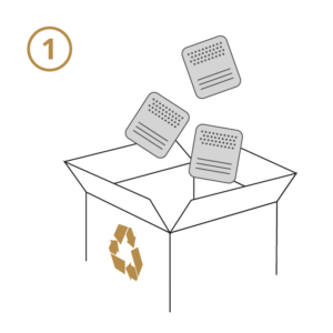 Foilgon Lead Foil Recycling Step 1: Fill