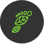 Smallest Carbon Footprint Icon